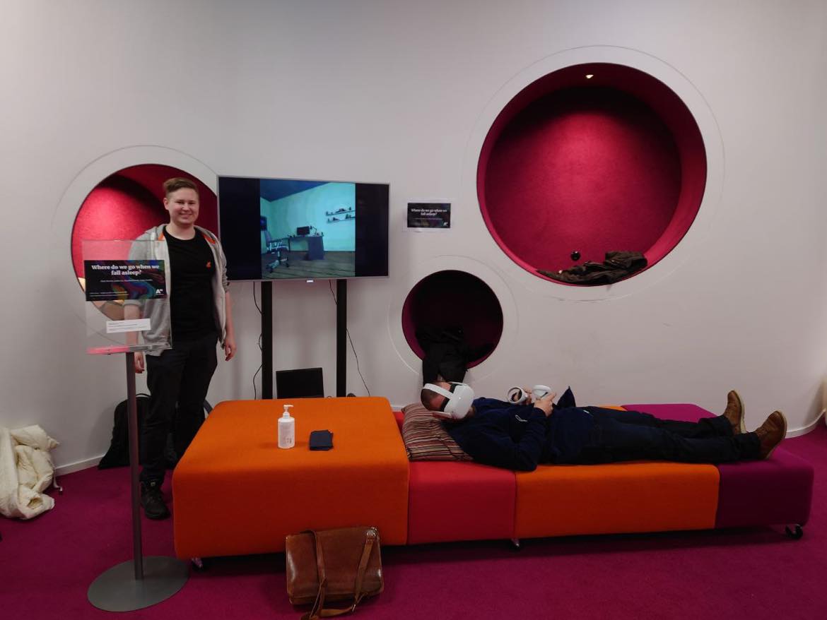 Demo day photo for Where do we go when we fall asleep VR experience